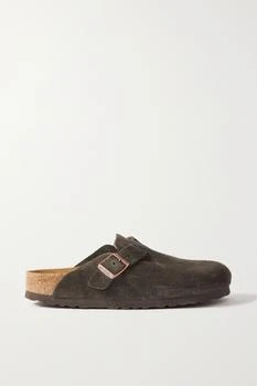 Birkenstock | Boston 绒面革拖鞋  - IT35,商家NET-A-PORTER,价格¥839