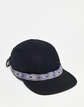 KAVU | Kavu Strapcap 4 panel cap in black 