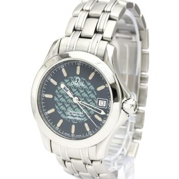 [二手商品] Omega | Omega Green Stainless Steel Seamaster 120M Jacques Mayol Men's Wristwatch 36MM商品图片,8.1折