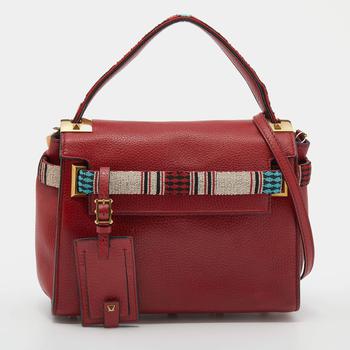 valentino rockstud, [二手商品] Valentino | Valentino Red Leather My Rockstud Top Handle Bag商品图片 6.1折, 满1件减$100, 满减