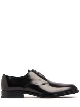 Tod's | Leather Derby Lace-up Shoes,商家LUISAVIAROMA,价格¥3628