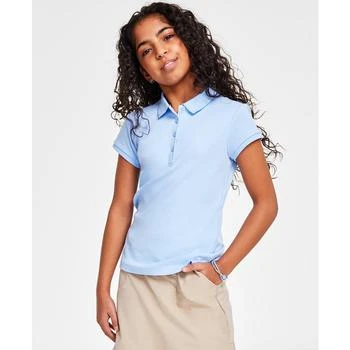 推荐Big Girls Uniform Short Sleeve Interlock Polo Shirt商品