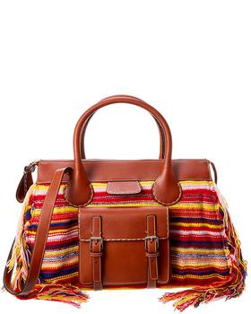 chloe tote真假, Chloé | Chloe Edith Large Cashmere & Leather Day Bag商品图片 7.1折