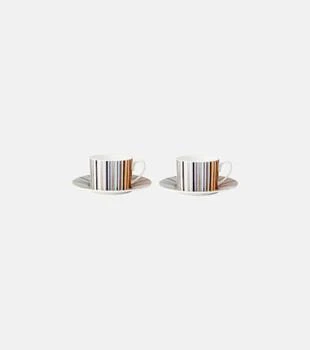 Missoni | Stripes Jenkins茶杯与茶碟两件套,商家MyTheresa CN,价格¥2299