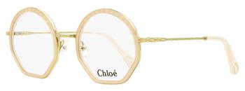 推荐Chloe Women's Round Eyeglasses CE2143 601 Gold/Rose 50mm商品