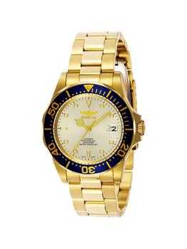 Invicta | Invicta Mens Pro Diver 9743 Gold Stainless-Steel Plated Automatic Self Wind Diving Watch ONE SIZE商品图片,额外9.5折, 额外九五折