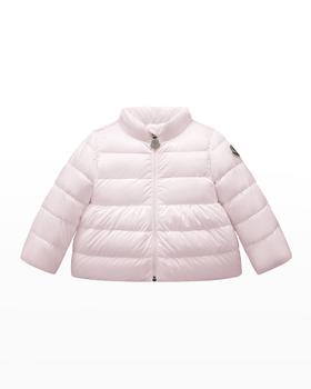 美国Moncler, Moncler | Girl's Joelle Logo Quilted Jacket, Size 12M-3商品图片 