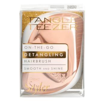 商品Tangle Teezer Compact Styler Detangling Hairbrush - Rose Gold Ivory图片