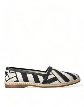 Dolce & Gabbana | Dolce & Gabbana Chic Striped Canvas Men's Espadrilles,商家Premium Outlets,价格¥2918