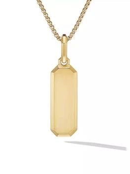 David Yurman | Streamline Amulet in 18K Yellow Gold, 39MM,商家Saks Fifth Avenue,价格¥16503