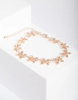 Lovisa | Rose Gold Floral Diamante Bracelet,商家Premium Outlets,价格¥104