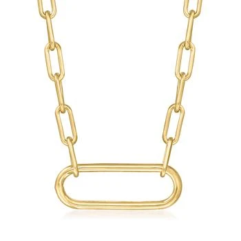 Canaria Fine Jewelry | Canaria 10kt Yellow Gold Large Paper Clip Link Necklace,商家Premium Outlets,价格¥2375