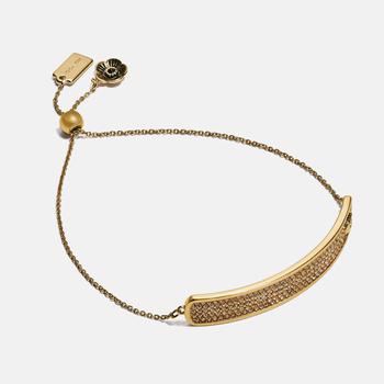 推荐Coach Women's Pave Slider Bracelet - Gd/Gold商品
