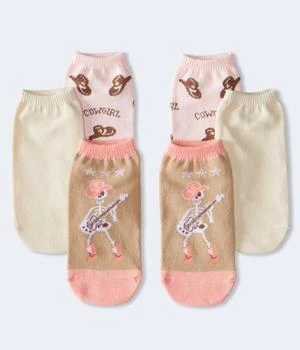 Aeropostale | Aeropostale Cowgirl Skeleton Ankle Sock 3-Pack 3.9折