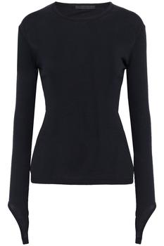 product Cutout ribbed cotton-jersey top image