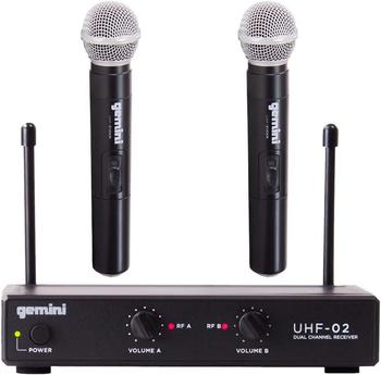 商品Gemini | UHF-02M 2-Channel Wireless Handheld Microphone System S12,商家Verishop,价格¥545图片