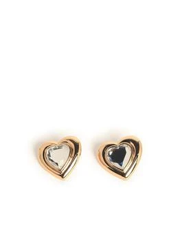 Self Portrait | Self-Portrait Cuore' Gold-Plated Brass Earrings,商家Baltini,价格¥1777