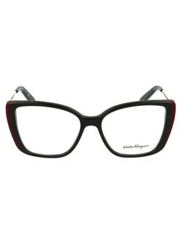 Salvatore Ferragamo | Salvatore Ferragamo Eyewear Rectangular Frame Glasses 7.6折, 独家减免邮费