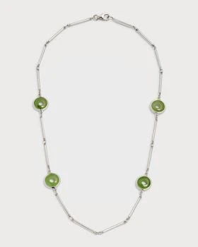 Sanalitro | 18K White Gold Necklace with Nephrite Jade Rounds,商家Neiman Marcus,价格¥26458