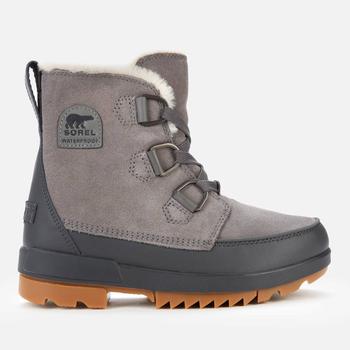 推荐Sorel Women's Torino II Waterproof Suede Shell Boots - Quarry商品