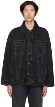 Acne Studios | Black Loose-Fit Denim Jacket商品图片,独家减免邮费