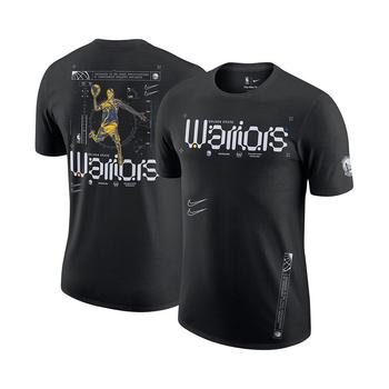 商品NIKE | Men's Black Golden State Warriors Courtside Air Traffic Control Max90 T-shirt,商家Macy's,价格¥346图片