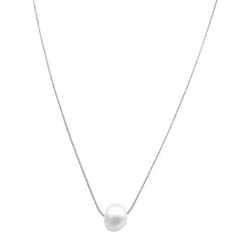 ADORNIA | Adornia Pearl Chain Necklace silver,商家Premium Outlets,价格¥159