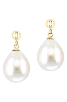 Effy | 14K Gold 10-10.5mm Cultured Freshwater Pearl Drop Earrings 3.9折, 独家减免邮费