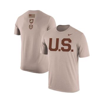 美国nike, NIKE | Men's Oatmeal Army Black Knights Rivalry U.S. Performance T-shirt商品图片 7.9折