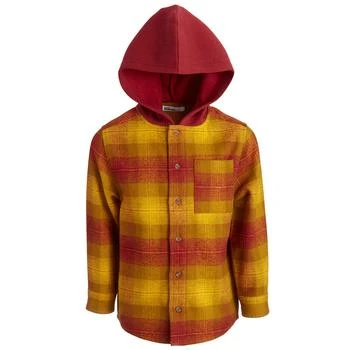 Epic Threads | Big Boys Plaid Hooded Shacket, Created for Macy's,商家Macy's,价格¥75