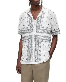 product Sectioned Relaxed Fit Short Sleeve Printed Shirt image