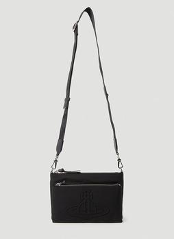 Vivienne Westwood | Penny Double Pouch Crossbody Bag in Black商品图片,