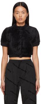 Alexander Wang怎么样, Alexander Wang | Black Faux-Fur Quilted Lining Cardigan商品图片 3折