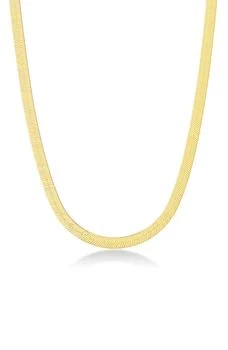 SIMONA | Gold Plated Sterling Silver 5mm Herringbone Chain Necklace,商家Nordstrom Rack,价格¥713
