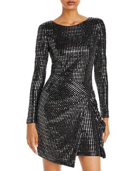 AQUA | Sequined Hologram Dress - 100% Exclusive商品图片,额外7.5折, 额外七五折