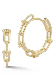 Ember Fine Jewelry | 14K Yellow Gold Stirrup Link Hoop Earrings,商家Nordstrom Rack,价格¥3263
