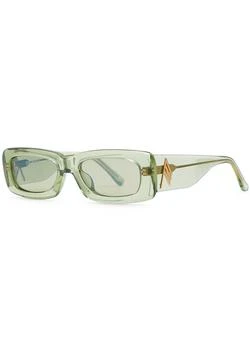 推荐Mini Marfa rectangle-frame sunglasses商品