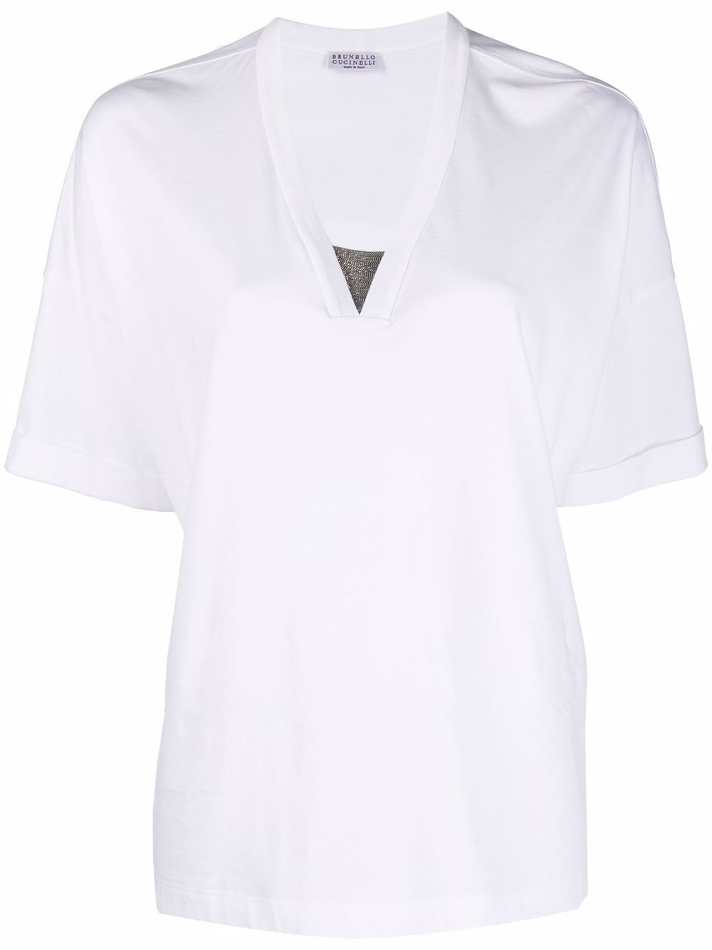 推荐BRUNELLO CUCINELLI 女白色女士T恤 M0A45EL662C159商品