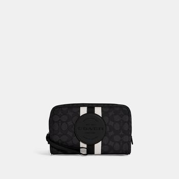 Coach | Coach Outlet Dempsey Boxy Cosmetic Case 20 In Signature Jacquard With Stripe And Coach Patch商品图片,4.3折