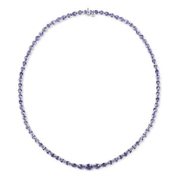 Macy's | Tanzanite All-Around 18" Collar Necklace (32 ct. t.w.) in Sterling Silver,商家Macy's,价格¥4013