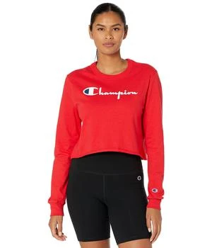 CHAMPION | Boyfriend Long Sleeve Cropped T-Shirt 9折