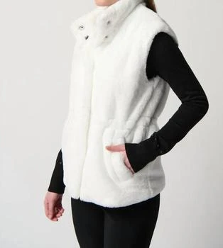 JOSEPH RIBKOFF | Faux Fur Vest In Vanilla,商家Premium Outlets,价格¥1040