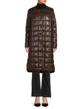 Calvin Klein | Longline Faux Leather Puffer Jacket 6.8折