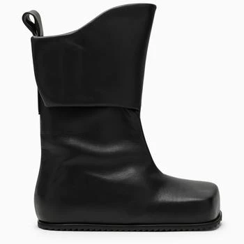 推荐High black faux leather boot商品
