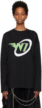 We11done | Black Circle Long Sleeve T-Shirt商品图片,3折