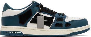 AMIRI | Navy & White Skel Low Sneakers商品图片,额外8.5折, 独家减免邮费, 额外八五折