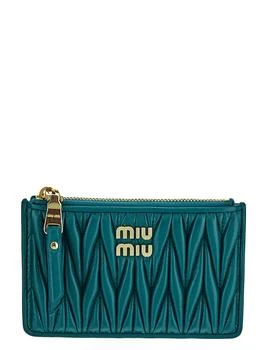 Miu Miu | Matelassé Nappa Leather Envelope Wallet 