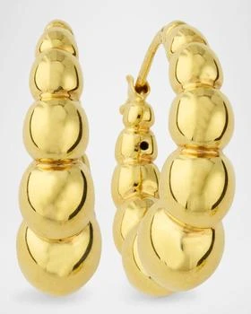 Siena Jewelry | 14K Yellow Gold Graduated Ball Hoop Earrings,商家Neiman Marcus,价格¥9780