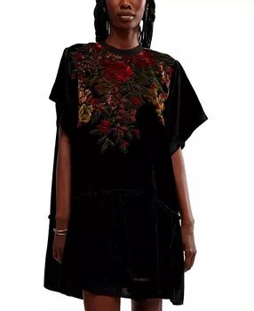 Free People | Women's Sweet Echoes Velvet Mini Dress,商家Macy's,价格¥1234