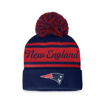 推�荐Women's Branded Navy New England Patriots Fundamentals Cuffed Knit Hat with Pom商品